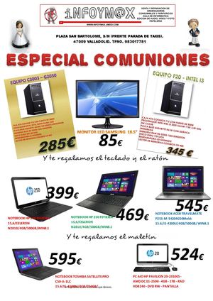 CATALOGO COMUNIONES INFOYM@X INFORMATICA