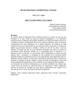 Educación física en Chile