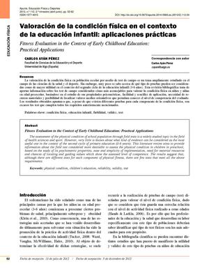 Valoración de la condición física infantil