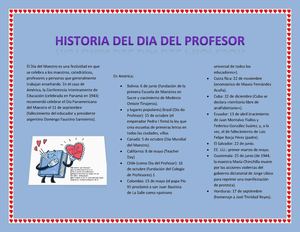 Historia del día del maestro