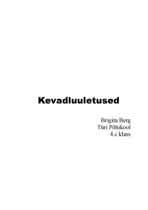 Kevadluuletused