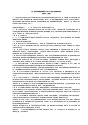 Ley 27815 Código de Ética