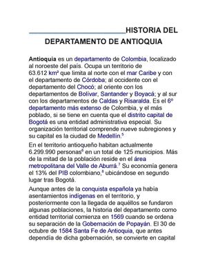 historia del departamento de antioquia