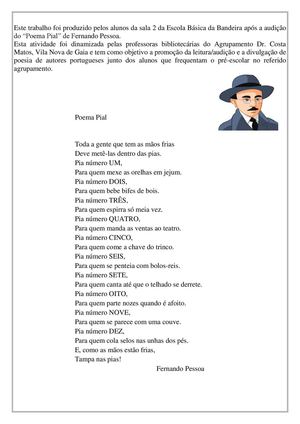 Fernando Pessoa - Poema Pial- Ilustração