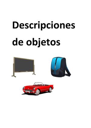 Descripciones de objetos