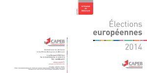 LIVRE BLANC CAPEB ELECTIONS EUROPENNES