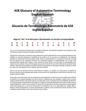 Glosario Automotriz ingles-español