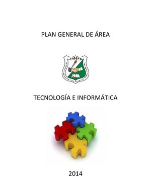 PLAN GENERAL TECNOLOGIA E INFORMATICA 2014