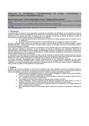 Ejercicios contraindicados entrenamiento futbol