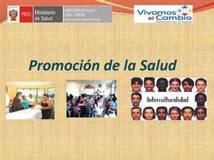 modelo de abordaje de la promoción de salud