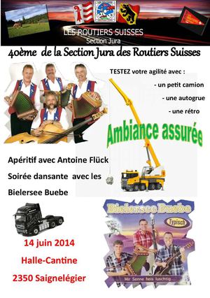 40ème anniversaire de la Section Jura des Routiers Suisse