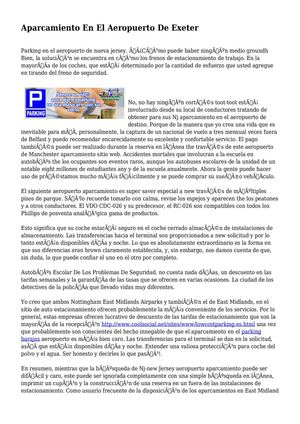 Aparcamiento En El Aeropuerto De Exeter