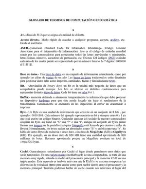 TÉRMINOS EN INFORMATICA