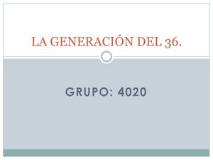 La Generación del 36
