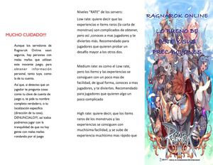 Ragnarok Online, beneficios y precauciones