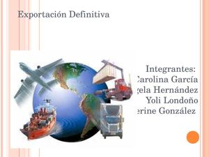 EXPORTACIÓN DEFINITIVA