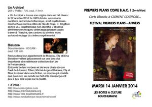 Programme soirée Premiers Plans come BAC - Clément Cogitore