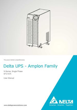 Delta UPS - Amplon Family  N Series, Single Phase 6/12 kVA