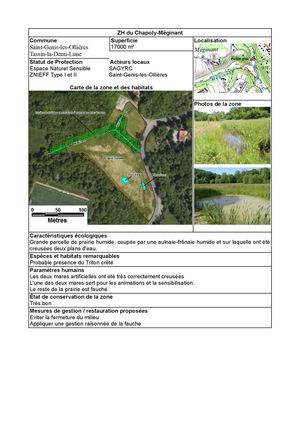 Zones Humides d'intérêt sur le Grand Lyon (FRAPNA-Rhône)