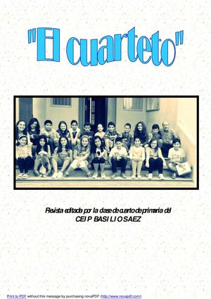 Revista elaborada por los alumnos de 4º de Primaria del CEIP BASILIO SAEZ