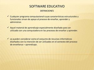 definición y características del software educativo