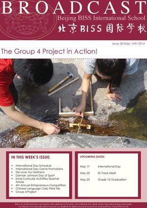 Beijing BISS International School Broadcast - Issue 33 May 16th 2014