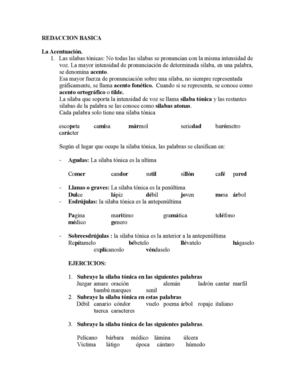REDACCION BASICA
