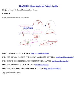 rombos y romboides ejercicios trazoide