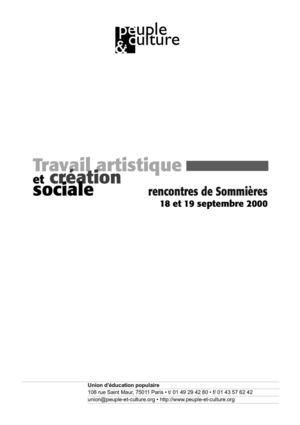 Travail artistique et création sociale - Sommieres 2000