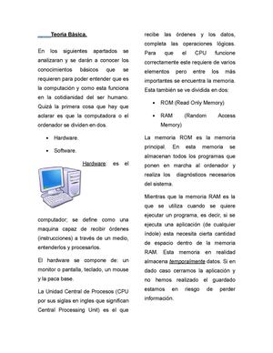 Fundamentos de Computación: Teoría Básica.