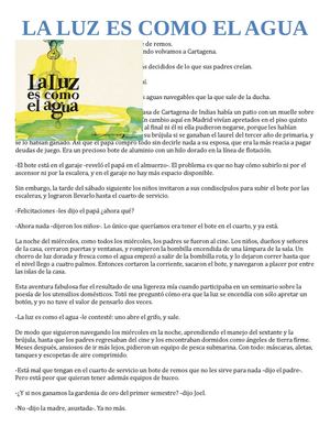 la luz es como el agua