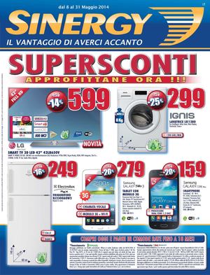 Volantino Sinergy dal 8/5 al 31/05/2014