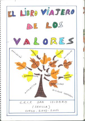 Proyecto de la Paz: Libro de valores 3º EP