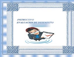 INSTRUCTIVO DE EVALUACION DE DESEMPEÑO