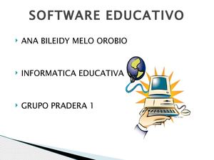 SORFWARE EDUCATIVO