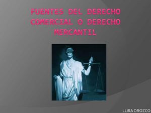 FUENTES DEL DERECHO COMERCIAL