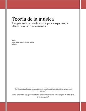 Teoría de la Música - Juan Sebastián Guevara Sanin