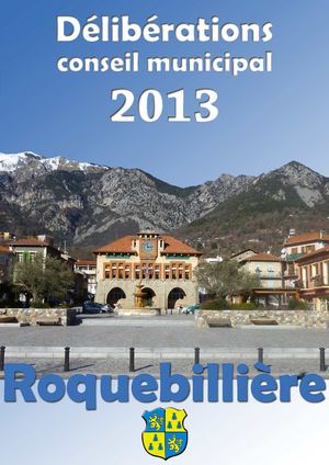 Roquebillière - 06 - Délibérations de 2013