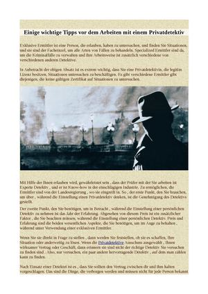 Einige wichtige Tipps vor dem Arbeiten mit einem Privatdetektiv