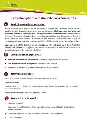 Exposition photos "la diversité dans l'objectif"