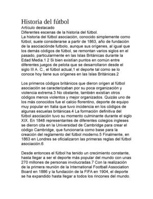 historia del futbol