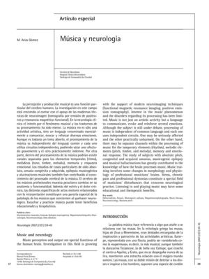 Música y neurología 