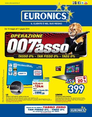 Volantino Euronics gruppo Butali dal 19/5 al 11/06/2014