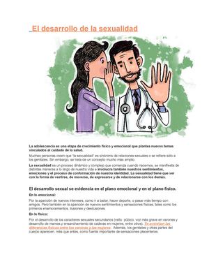 El desarrollo de la sexualidad