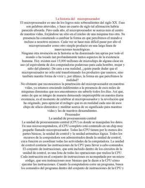 La historia del microprocesador