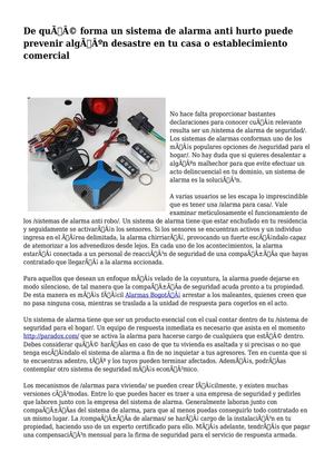 De qué forma un sistema de alarma anti hurto puede prevenir algún desastre en tu casa o establecimiento comercial