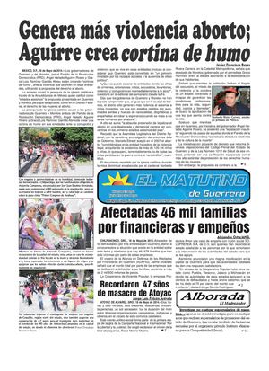 Semana del Lunes 19 de Mayo  al  domingo 25 del 2014  Año XVI  No. 770