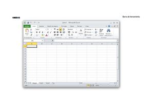 Descripción del entorno de una ventana de excel