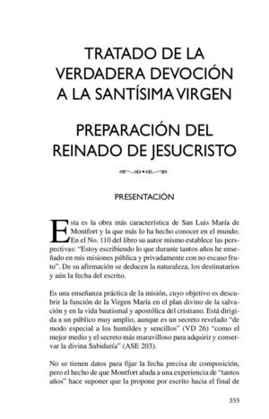 Tratado de la verdadera devoción a la Santísima Virgen, San Luis María Grignion de Montfort VOT
