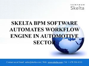SKELTA BPM SOFTWARE AUTOMATES WORKFLOW ENGINE IN AUTOMOTIVE SECTOR